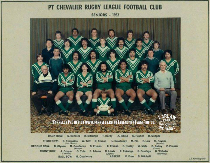 Pt Chevalier Rugby League Senior Team 1982(copy)
